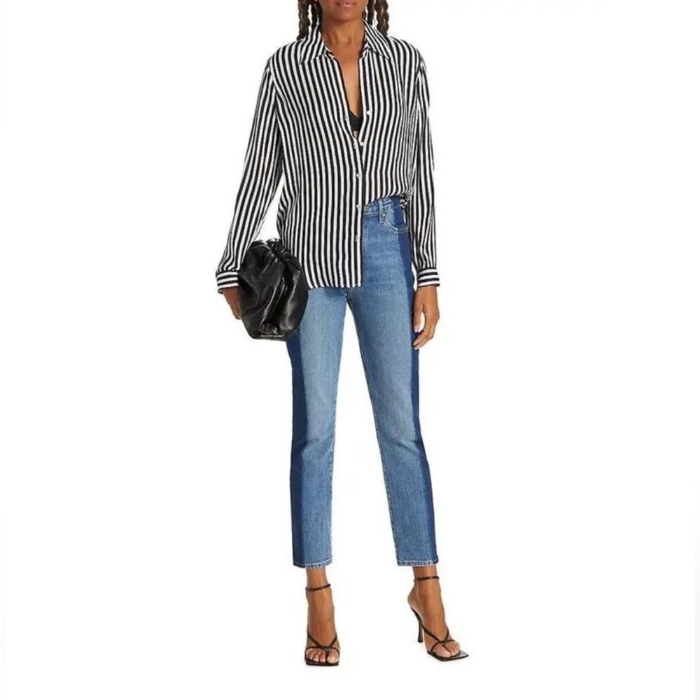 Derek Lam 10 Crosby Kate High Rise Straight Ankle Jeans in Waverley - Sz 28 NWT